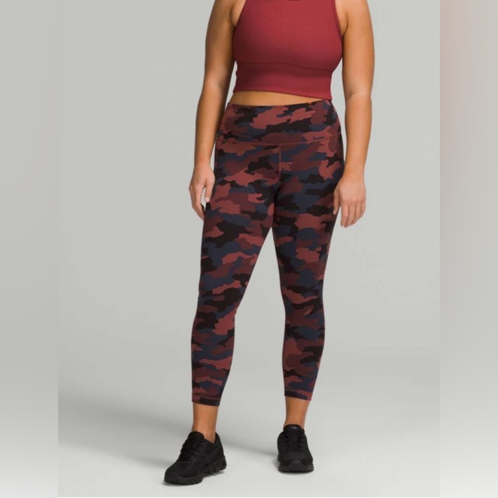 NWOT Lululemon Wunder Train High-Rise Tight 25 Heritage 365 Camo Smoky R… - Picture 2 of 7